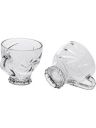 AFAST Clear Glass Coffee & Tea Cup/Mug, Enjoy Your Drink in Style, Pack of 2, 120 Ml, 8 X 11 X 8 CM...