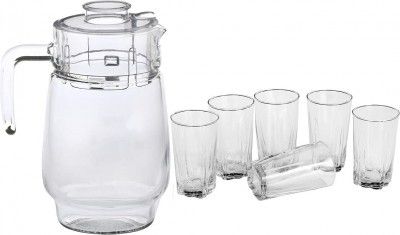 Afast Designer Jug Set of 1 with Stylish Glasses 250 Ml, Jug 1800 Ml