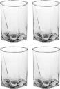 Afast Multipurpose Designer but Transparent 4 Glass Set No_2159367, 330 Ml, Clear...