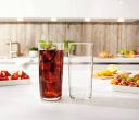 Afast Multipurpose Food Grade Designer Transparent Water Glass Set of 2 Capacity 300 ML ...