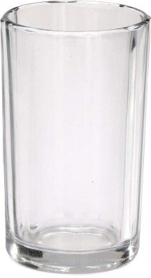 Afast Self White Multi Purpose Beverage Tumbler Drinking Glass Set, Set of 6, B16_n405, Clear