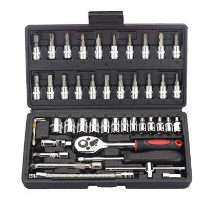 Afflatus Tool Kit Tool Kit for Home Use Tools Kit Spanner Set Socket Set Wrench Set Tools Set Hand Tools Bike Tool Kit Set Socket Wrench Set Spanner Set All Size Tool Kit Goti Pana Set