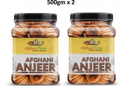 Afgani Farm Dry fruits Afghani Anjeer Figs (2 x 500 g)
