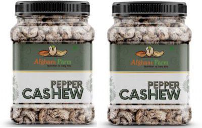 Afgani Farm Premium Pepper cashew 500 x 2 gm Nuts and Dry Fruits Cashews  (2 x 500 g)
