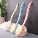 Afrodite Body Brush Back Scrubber for Shower Bath Back Scrubber with Soft Loofah...