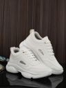 AfroJack Women White Synthetic Leather Sneakers...