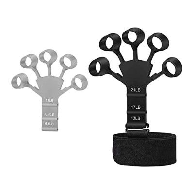 AG E-Com Grip Strength Trainer, Finger Strengthener, Finger Exerciser & Hand Strengthener, Hand Grips for Strength Training,