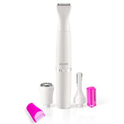 AGARO 2107 Battery Powered Rechargeable Multi Trimmer for Women, (33622)