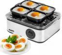 AGARO 3 Boiling Modes, Stainless Steel Body, Transparent Lid, 500 Watts (Silver, 8 Eggs)...