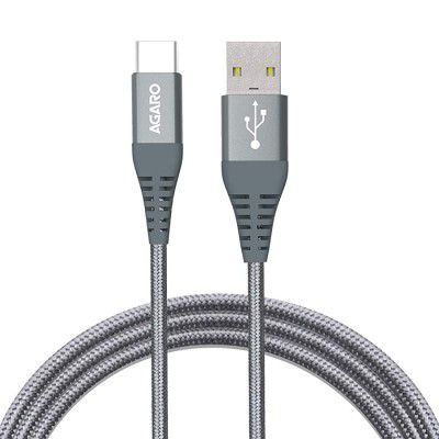 AGARO - 33280 USBA to TypeC Nylon Braided 1.2M Cable