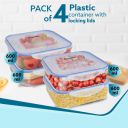 AGARO Airtight Container, Food Storage Container 600ml Each, Pack of 4...