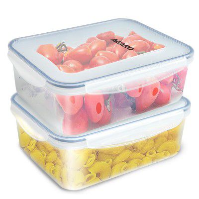 AGARO Airtight Container, Food Storage Container | 2.6L, Pack of 2