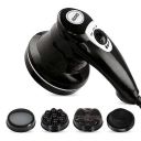AGARO Atom Electric Handheld Full Body Massager with 3 Massage Heads, Mesh Cover, Variable Speed Settings for Pain Relief and Relaxation, Back, Arms, Leg & Foot, Black....