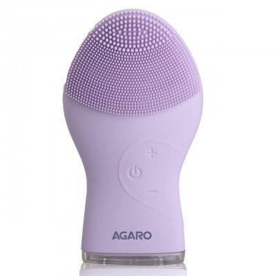 AGARO CM2107 Sonic Facial Cleansing Massager, Vibrating Facial Brush, Purple