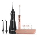 AGARO COSMIC PLUS Sonic Electric Tooth Brush For Adults with 5 Modes, 5 Brush Heads, 1 Interdental Head, Carry Case & Rechargeable with 4 Hours Charge Lasting Up to 25 Days,Power Toothbrush(Rosegold)...
