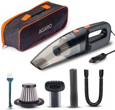 AGARO CV1079, Portable, Handheld, 12V DC /110W, Vacuum Cleaner (Black)