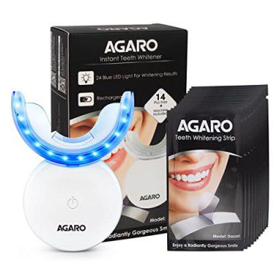 AGARO Dazzle Instant Teeth Whitening Kit with 14 Pcs Strips