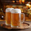AGARO Elegant Beer Mug, Set of 2, 397ml Each, Transparent, Serves Beer, Juice, Mocktail, Cocktail, Drinking Glass with Handle...