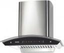 AGARO Elite 60 cm 1200 m3/hr curved glass Kitchen Hood, Silver Auto Clean Wall Mounted Chimney  (Silver 1200 CMH)...
