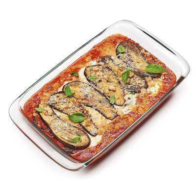 AGARO Elite Borosilicate Glass Baking Tray for Kitchen, 1600 ml