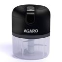 AGARO Elite Mini Electric Chopper, Stainless Steel Blades, One Touch Operation, for Mincing Garlic, Ginger, Onion, Vegetable, Meat, Nuts, 250 Ml, Black...