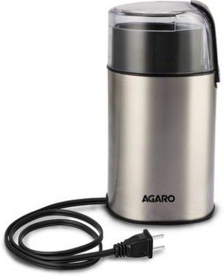 AGARO Grand Coffee Grinder, Stainless Steel Electric, Capacity 60 Gms Dry Coffee Bean 6 Cups Coffee Maker  (Silver)