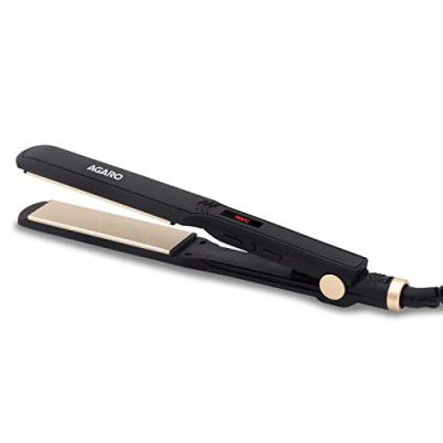 AGARO Hair Straightener, Ceramic Coated Plates, Hair Styling Iron For women, HS1947, Black