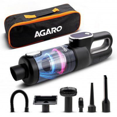 AGARO HVC7799 Cordless Car Vacuum Cleaner, 16 kPa High Power Suction, 5000 mAh Rechargeable Battery
