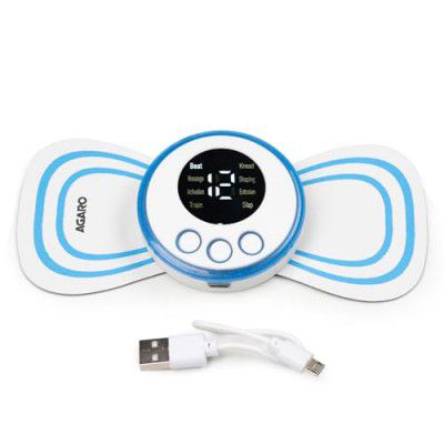AGARO MT1717 Tens Massager For Pain Relief, 8 Modes & 19 Strength Levels, Mini Body Massager Ems Massage Machine