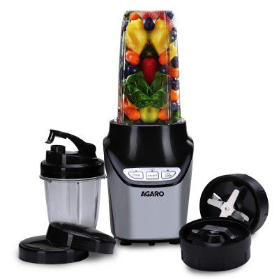 AGARO Nutri Blender with Motor, 2 Speed Modes and Tritan Jar, 1000W, 2 Jar