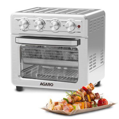 AGARO Regal Air Fryer 23L, 1700W, Stainless Steel Body