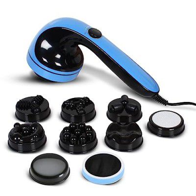 AGARO REGAL Electric Handheld Full Body Massager with 8 Massage Heads and Variable Speed Settings, Back, Leg & Foot.