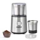 AGARO Regency Electric Coffee Grinder, 85 Grams, Removable 2 Jars, Stainless Steel Blade, Silver...