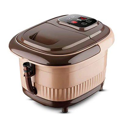 AGARO Regency Manual Foot Spa Bath Massager With Heat, 12 Massage Rollers, Heating Function, Adjustable Temperature Control, For Soothing Massage