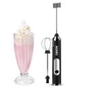 AGARO Royal Milk Frother, 3-Speed Electric Frother (Whisk Milk frother), Rechargeable, Stainless Steel...