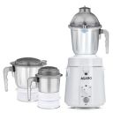 AGARO Royal Mixer Grinder 900W, Heavy Duty, 100% Pure Copper Motor, 3 Stainless Steel Jar, 3 Speed, Whip Function, Stainless Steel Blades,Wet & Dry Grinding, White...