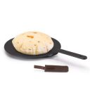 AGARO Royal Pre Seasoned Cast Iron Tawa, 26 cm Diameter(Capacity: 4.3L)...