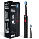 AGARO Royal Sonic Electric Toothbrush for Adults with 3 Modes, 19000 Strokes per minute, 2 Brush Heads, Dupont Soft Nylon Bristles, Black...