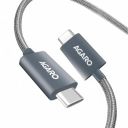 Agaro Type-C to Type C Charging Adapter Cable 1.2M, Ash...