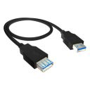 AGARO USB Extender, USB 3.0 Extension Cable Male to Female...