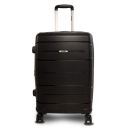 AGARO Venue Hard-Sided Polypropylene Check-in Luggage (24 Inch Suitcase) Black...