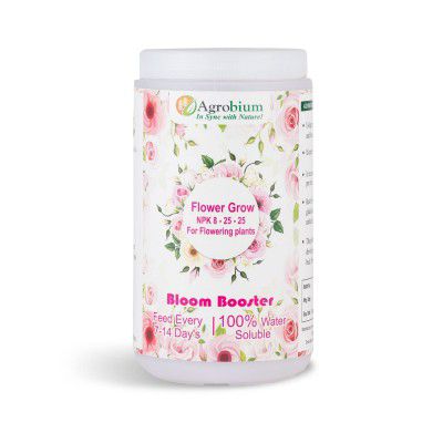 Agrobiums Fertilizer for Flower Growth, NPK Nitrogen Phosphorus & Potassium Fertilizer (8:25:25), for Vigorous Flower Growth/Bloom Booster (Flower Grow 1 Kg)