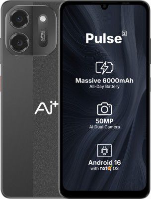 Ai+ Pulse 2 (Blue, 64 GB + 4 GB RAM)