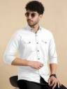 AIA FAB  Men Comfort Fit Fit Solid Spread Collar Casual Shirt...