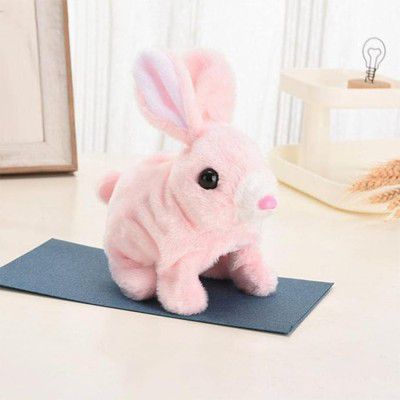 AIERSA Hopping Rabbit Interactive Electronic Pet Plush Bunny Toy