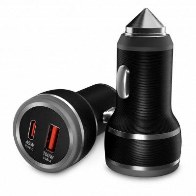 Ailkin 145W Dual Output Car Charger Fast Charging with Type-C PD (45W) & USB(100W)