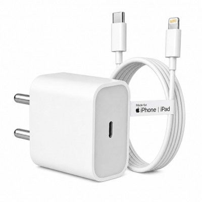 AILKIN 20W iPhone Compatible Charging Adapter with USB-C to Lightning Cable