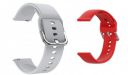 Ainsley 20 MM Watch Straps Compatible for Samsung Galaxy Watch Active(40MM)|Watch Active 2(40MM)|Watch Active 2(44MM)|Watch Lte(42MM)|Gear S2 Classic|Gear S2|Gear Sport Smart Watch (Pack of 2) (Grey&R...