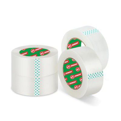 AIPL Heavy Duty Gold Category Clear Packing Tape, Packaging Tape Refill Rolls, 4 Rolls 72MMX100MTR for Sealing, Moving, Shipping, Office&Storage