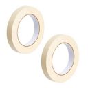 AIPL Masking Tape - 20 Meter Length 12MM / 0.5" - 2 Rolls Per Pack...
